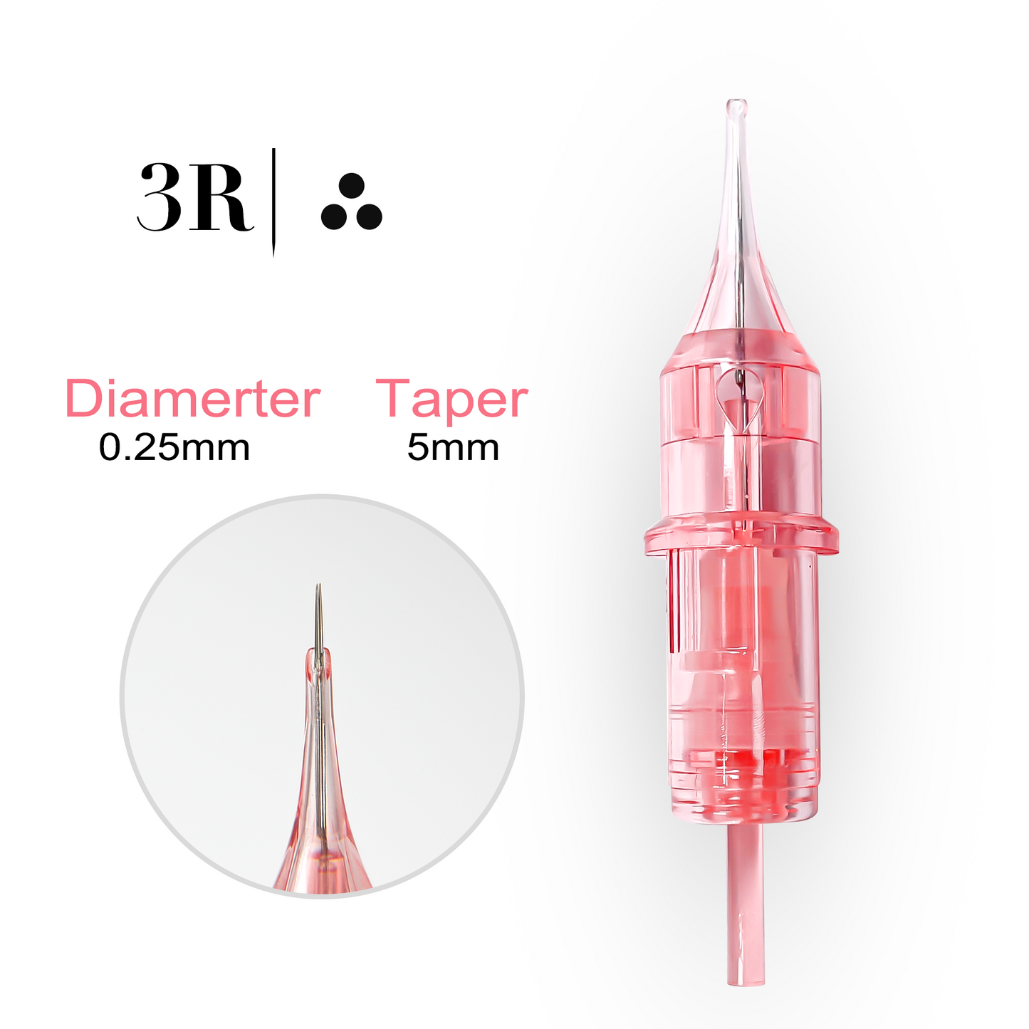 3R 0.25MM-HDS PINK UNIVERSAL CARTRIDGE - HDS