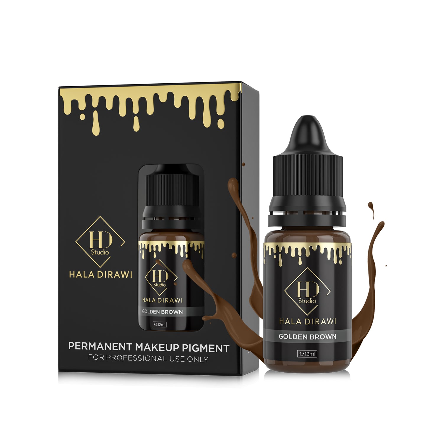 GOLDEN BROWN-HDS PMU ORGANIC EYEBROWS PIGMENT - HDS